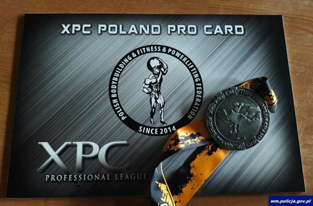 Policjant z Olsztyna na podium Pucharu Europy w martwym ciągu